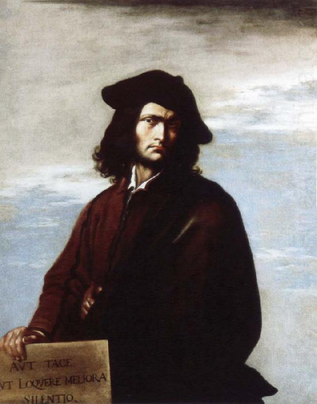 Salvator Rosa self portrait as a philosopher china oil painting image